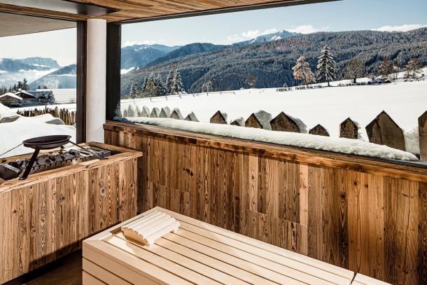 Bio sauna con vista panoramica