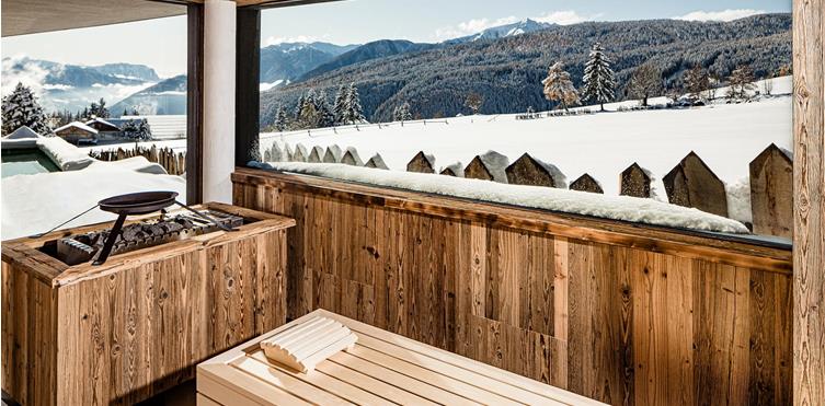 Bio sauna con vista panoramica