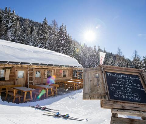 Bacherhütte in Winter