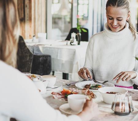 Guests at breakfast