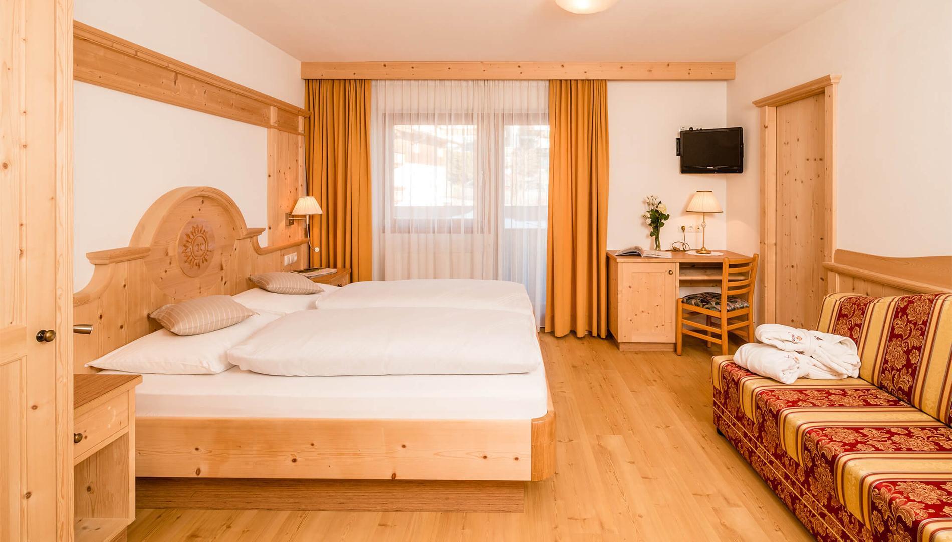 Double room with north-facing balcony GITSCHBERG