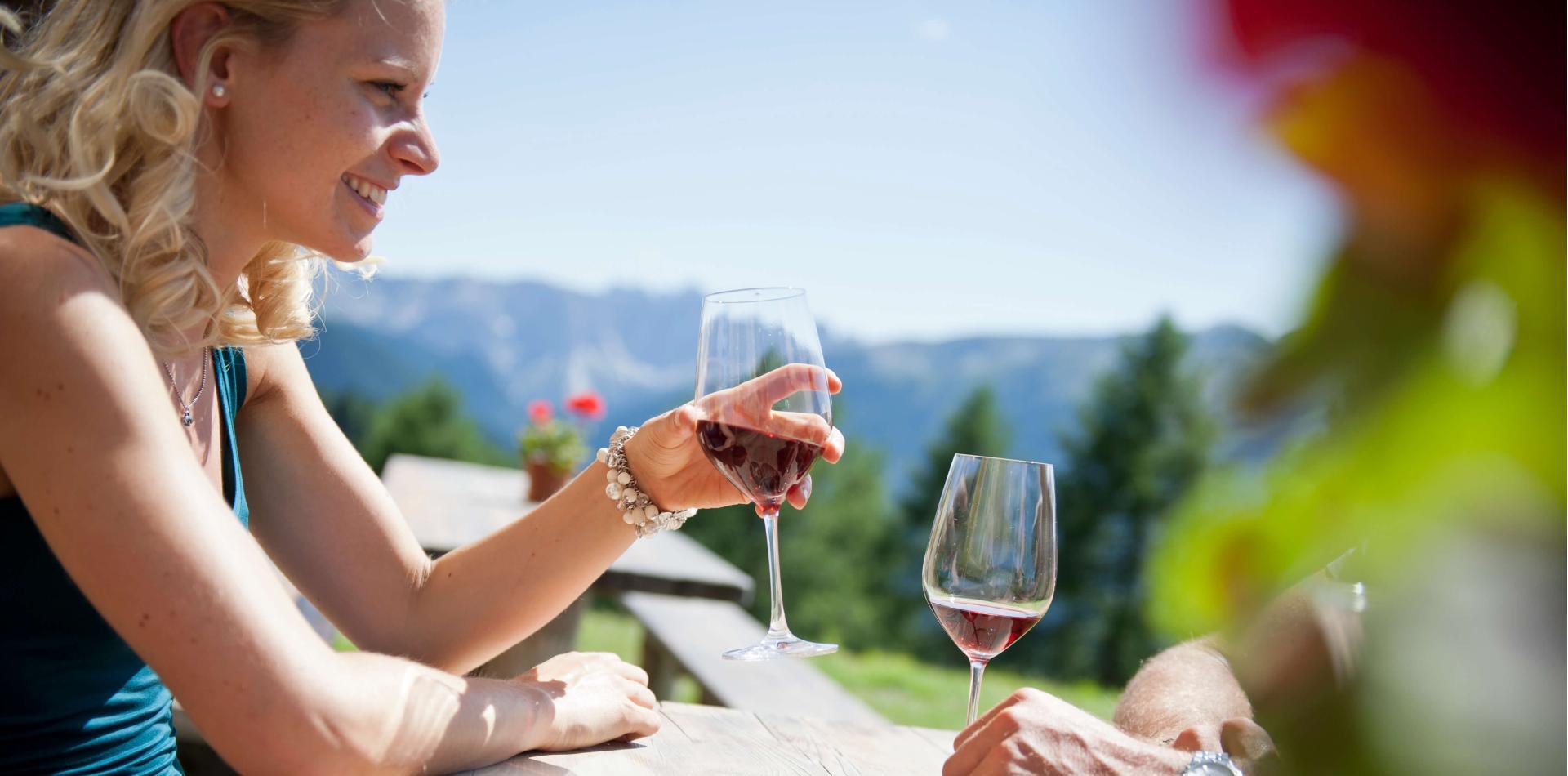 Aperitif auf der Almhütte