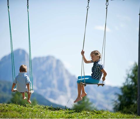 Kids on Swings