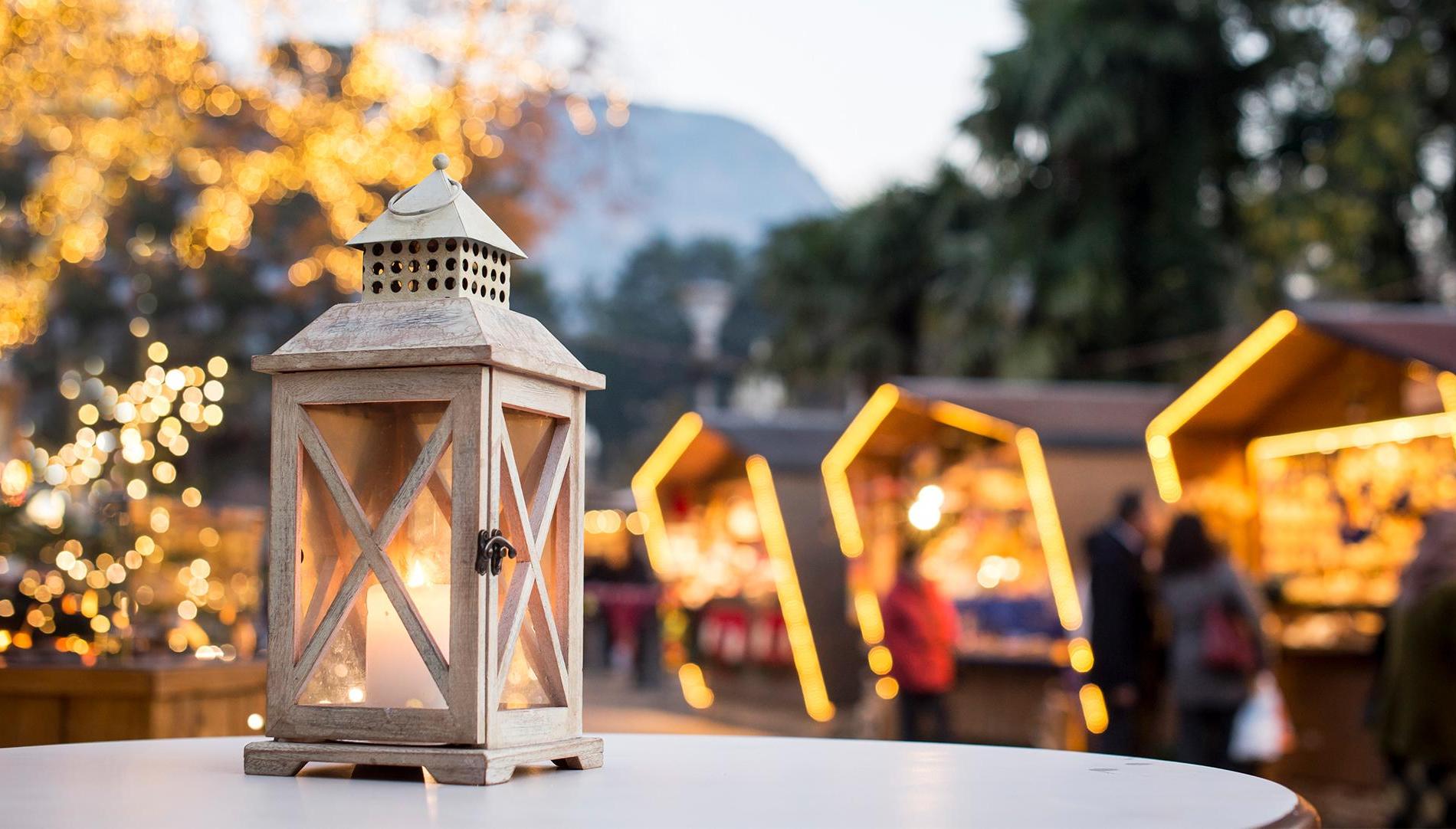 Festive Atmosphere at a Christmas Market