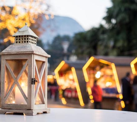 Festive Atmosphere at a Christmas Market