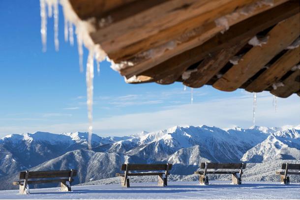 Winter in den Dolomiten