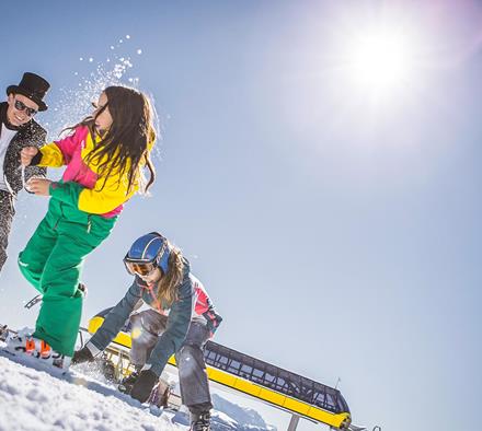 Skischule mit dem Cavaliere